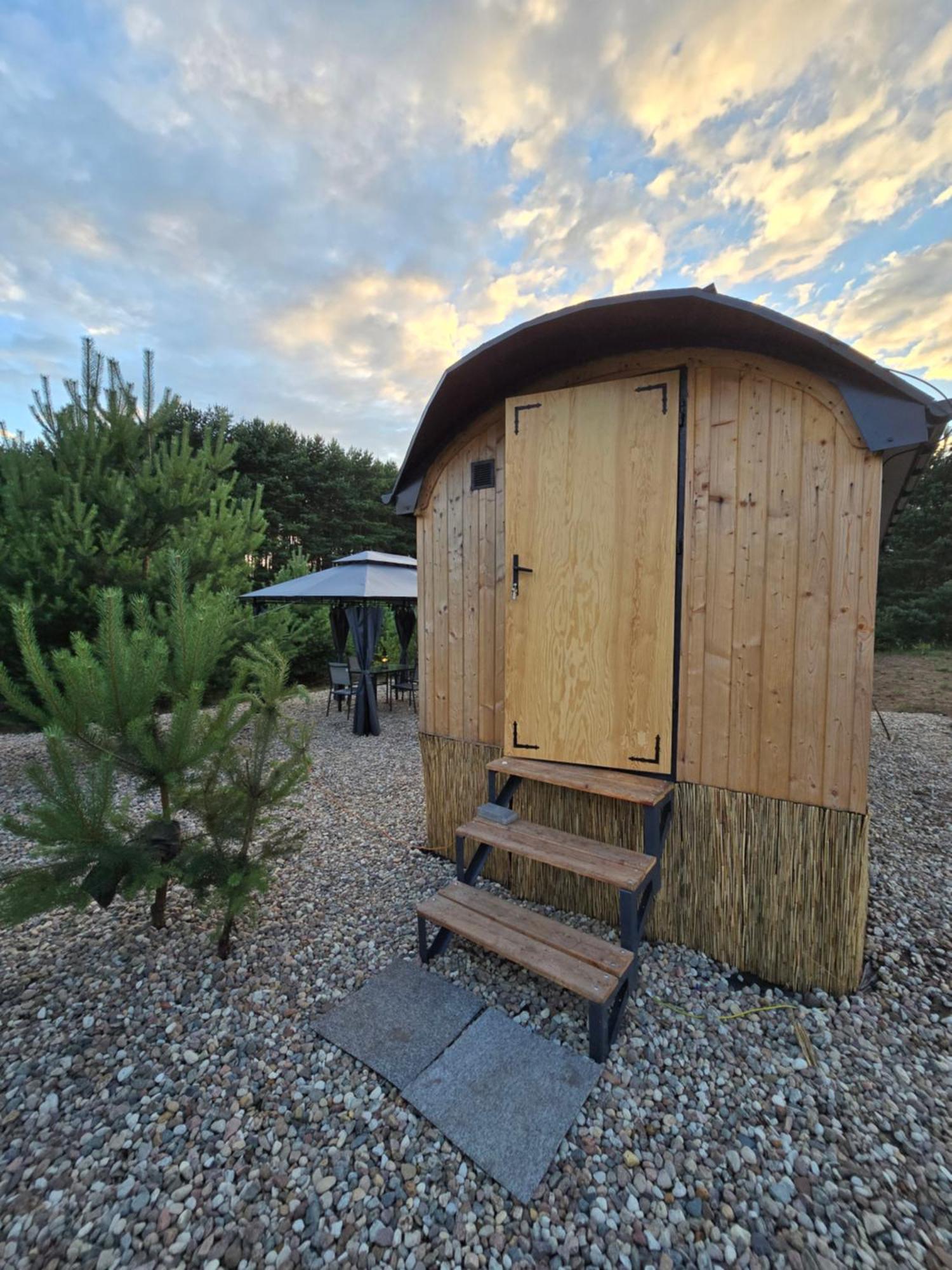 Oaza Swiety Spokoj - Domek Z Balia I Jacuzzi Rzasnik Exterior foto