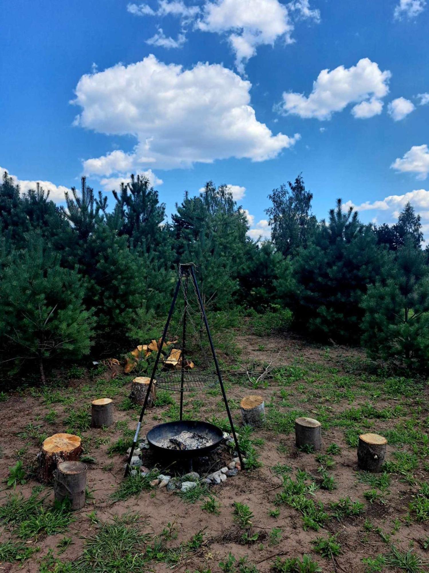 Oaza Swiety Spokoj - Domek Z Balia I Jacuzzi Rzasnik Exterior foto
